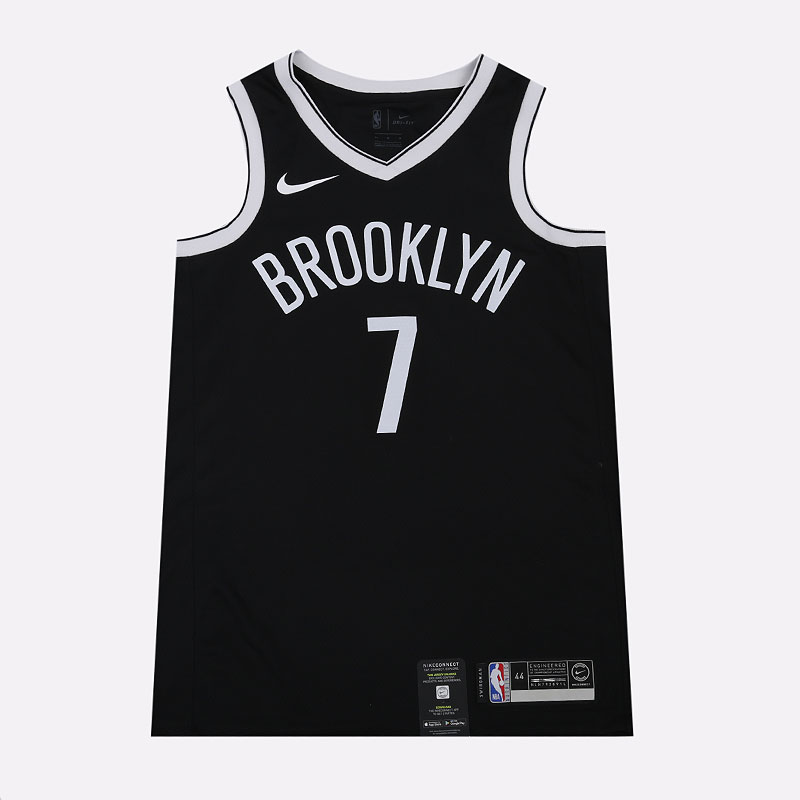 мужская черная майка Nike Kevin Durant Nets Icon Edition NBA Swingman Jersey 864459-018 - цена, описание, фото 1